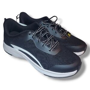 ATHLETIC WORKS  sz 12 W Women Black White Odor Control Mesh Sneakers Shoes